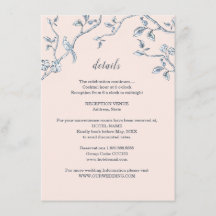 Detalhes de casamento em Toile Francesa azul e bra