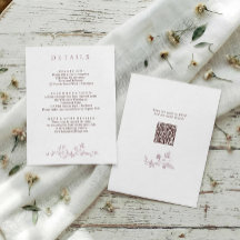 Detalhes de Casamento em Tons de Malva Floral Fran