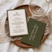 Detalhes de Casamento em Verde Oliva Clássico com 