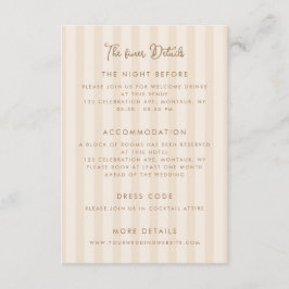 Cartão De Informações Detalhes de Casamento Escritos à Mão Caprichosos