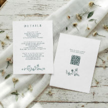 Detalhes de Casamento Esmeralda Floral Francês Vin