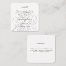 Detalhes de Casamento Floral Preto e Branco Minima