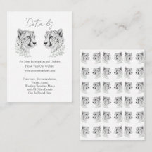 Detalhes de Casamento Moderno Chita Design Elegant