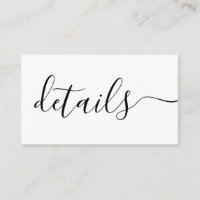 Detalhes de casamento preto e branco personalizado