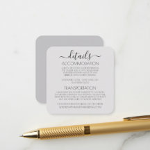 Detalhes de Casamento Simples Minimalista Personal