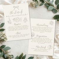 Detalhes de Casamento Vintage Desenhados à Mão