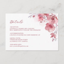 Detalhes de Flor de Aquarela Rosa Empoeirada
