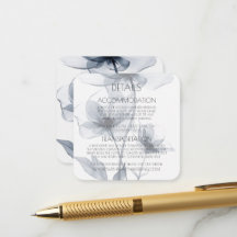 Detalhes de Flores Translúcidas Azuis Personalizad