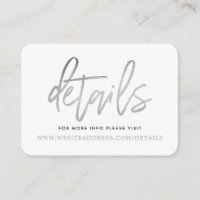 Detalhes de Letra Moderna em Folha de Prata