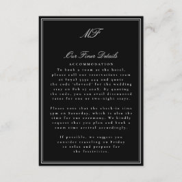 Cartão De Informações Detalhes de Quadro Clássico Formal de Smoking de C