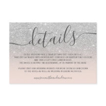 Detalhes de rosa bege com brilho prateado ombre