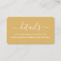 Detalhes de Script Simples Ouro e Branco Modernos
