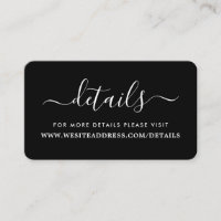 Detalhes de Script Simples Preto e Branco Modernos