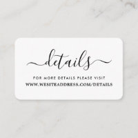 Detalhes de Script Simples Preto e Branco Modernos