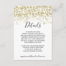 Detalhes de tipografia branca com confete dourado