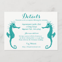 Detalhes de Turquesa Azul Cavalinho-marinho Casame