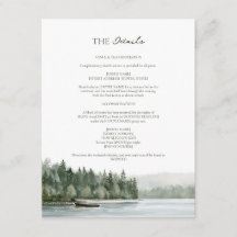 Detalhes do Casamento à Beira do Lago com Aquarela
