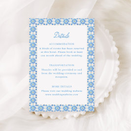 Cartão De Informações Detalhes do Casamento Amalfi Dolce Vita Itália