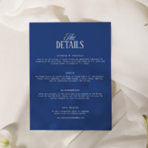 Detalhes do Casamento Azul Marinho 