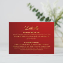 Detalhes do casamento chinês vermelho escuro gradi