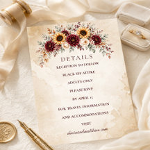 Detalhes do Casamento com Girassóis do Outono em B