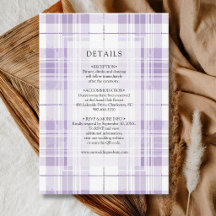 Detalhes do Casamento Country com Xadrez Roxo Amei