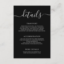 Detalhes do Casamento da Caligrafia Moderna Elegan