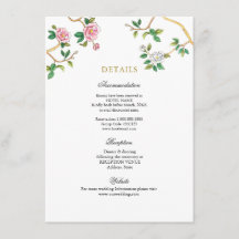 Detalhes do casamento da Watercolor Floral Chinois