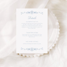 Detalhes do Casamento de Arte da Linha Azul Elegan