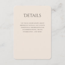 Detalhes do Casamento de Beige Curvada por Tipogra