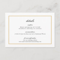 Detalhes do Casamento de Borda Dourada do Script E