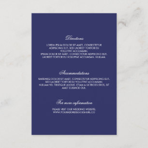 Cartão De Informações Detalhes do Casamento de Confetti Dourado do marin