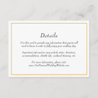 Detalhes do Casamento de Fronteira Dourada Elegant