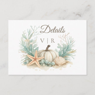 Cartão De Informações Detalhes do Casamento de Victoria & Raymond - Cart