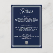 Detalhes do Casamento Dinheiro Antigo Azul Escuro