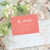 Detalhes do Casamento do Estilo Simples Coral