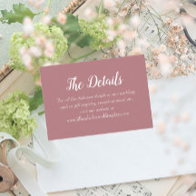 Detalhes do Casamento do Estilo Simples Dusty Rosa