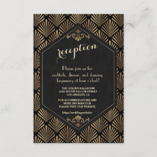 Cartão De Informações Detalhes do Casamento do Excelente Gatsby Real Roa