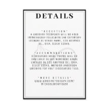 Detalhes do Casamento do Símbolo Sr. & Sra. Infini