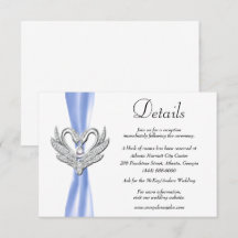 Detalhes do Casamento dos Cisnes de Fita Azul