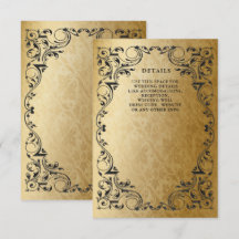 Detalhes do Casamento Dourado Ornamental Negra Ele