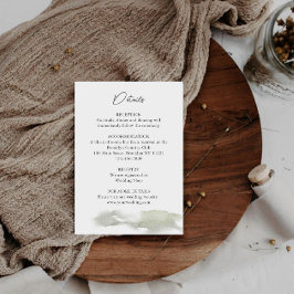 Cartão De Informações Detalhes do Casamento em Montanha Nebulosa 