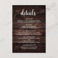 Detalhes Do Casamento, Era Pensada Madeira Escura