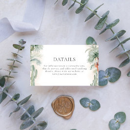 Cartão De Informações Detalhes do Casamento Escamoteiam Sonho Mexicano R