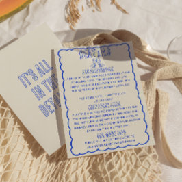 Cartão De Informações Detalhes do Casamento Escrito Da Mão Esquivado Esc