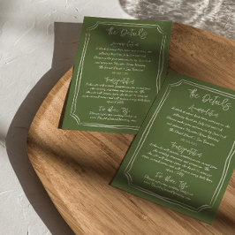 Cartão De Informações Detalhes do Casamento Escrito Desenhado à Mão
