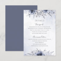 Detalhes do Casamento Floral de Dusty Blue Waterco