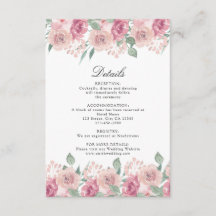 Detalhes do Casamento Floral Dusty Rosa Blush