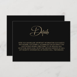 Cartão De Informações Detalhes do Casamento Floral Preto da Borgonha Rox