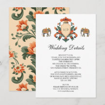 Detalhes do Casamento Indiano do Elefante da Coroa